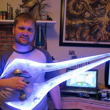 Energy Sword Action Pose